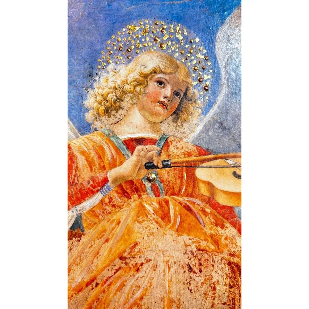 Bottega Artigiana Tifernate Fresco Melozzo da Forli Angel 2011 Box COA Gold Leaf